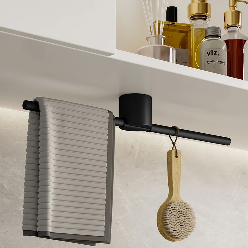 Bathroom Accessories Wall Mounted Towel Rack Shower Room Holder 40-50CM Bar towel rack towel holder