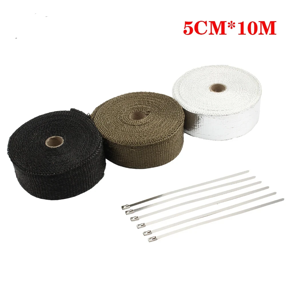 510MExhaustPipeInsulationThermalHeatWrapRollInsulationCotton