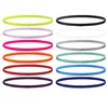4PCS Unisex Sports Thin Headband Non-Slip Elastic Women Men Yoga Hair Bands Sweatband Football Running Biking Sports Hairband