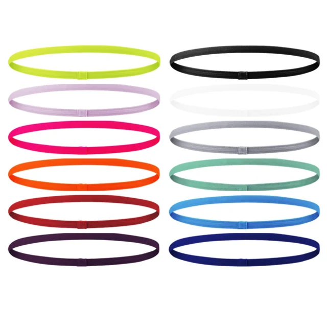 4PCS Unisex Sports Thin Headband Non-Slip Elastic Women Men Yoga Hair Bands Sweatband Football Running Biking Sports Hairband 4PCS Unisex Sports Thin Headband Non-Slip Elastic Women Men Yoga Hair Bands Sweatband Football Running Biking Sports Hairband