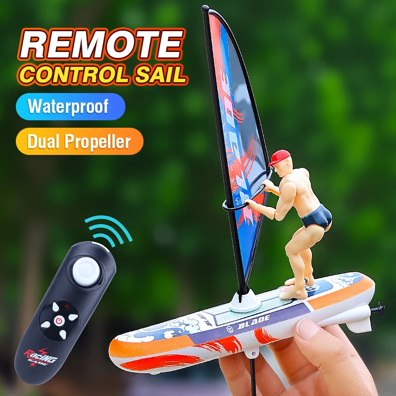 Schnelles ferngesteuerte RC-Yacht 2,4 GHz - Elektrischer Spielzeugboot für Pool und See