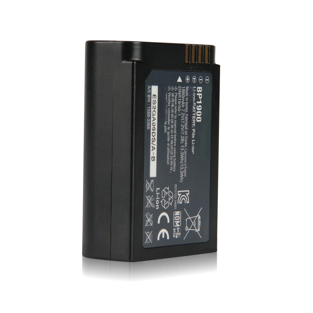 Replacement Battery BP1900 For Samsung NX1 Rechargeable Smart Camera Battery 1860mAh