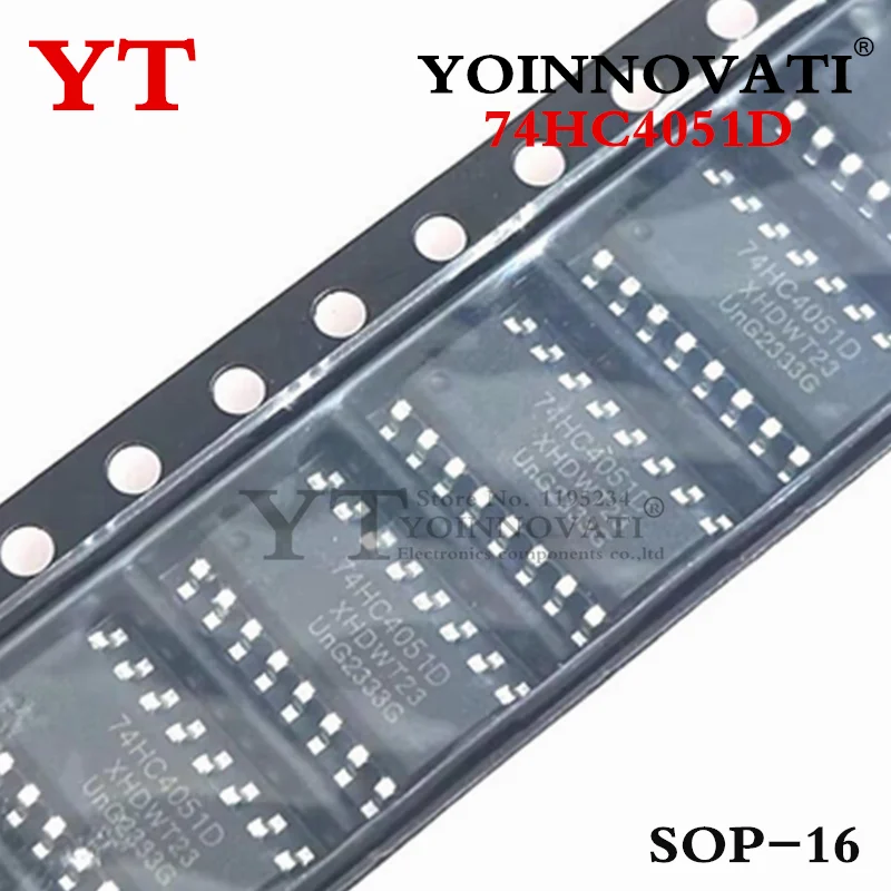 

100Pcs/lot 74HC4051D 74HC4051 4051 SOP16