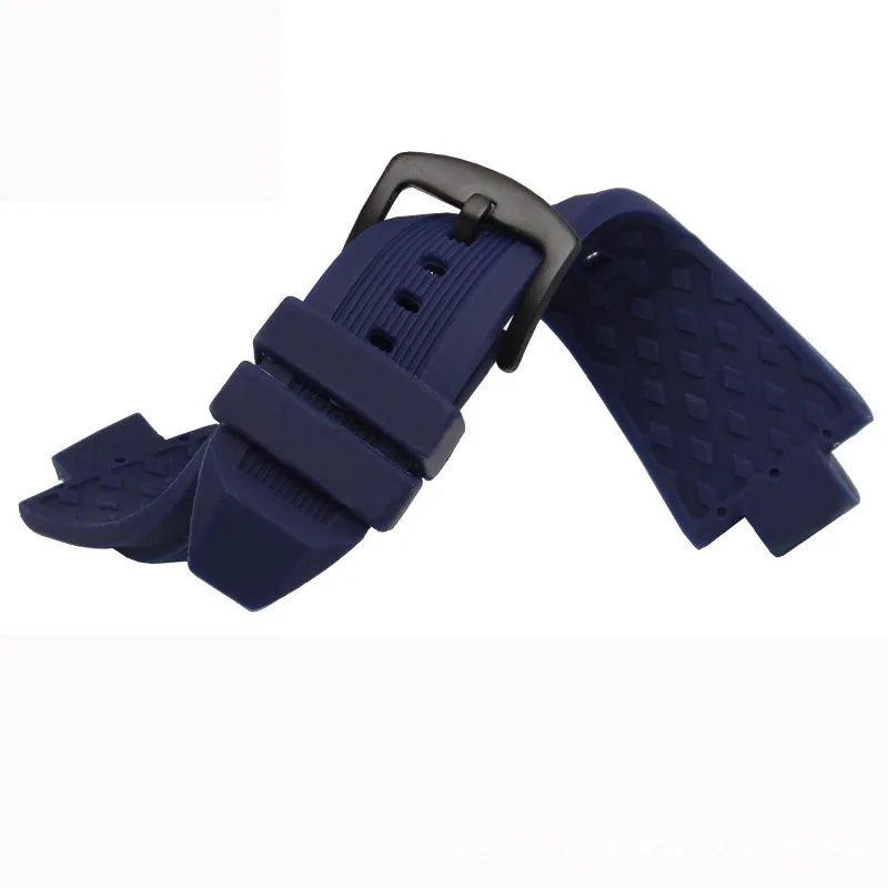 High-Quality Men's Silicone Rubber Watch Strap, 29-13mm