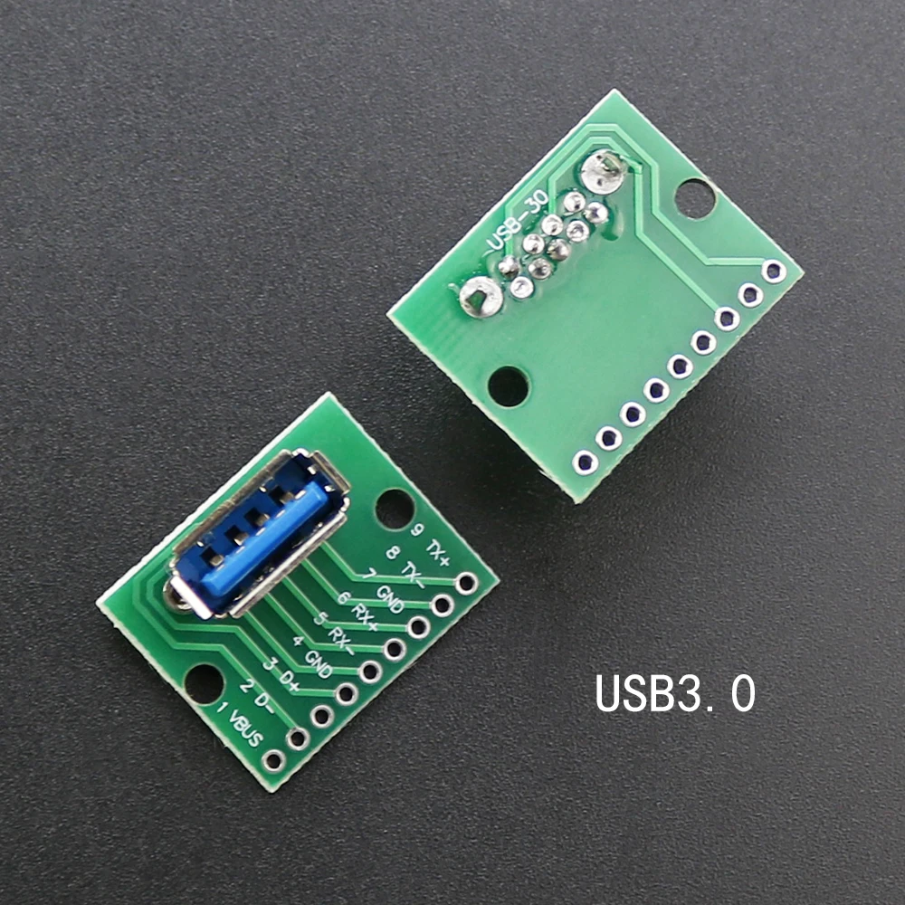 1Pcs USB 3,0 Männlich Weiblich Horizontal Mit Schraube Befestigungs Loch USB mit Pin Test Board Stecker – Detail 2