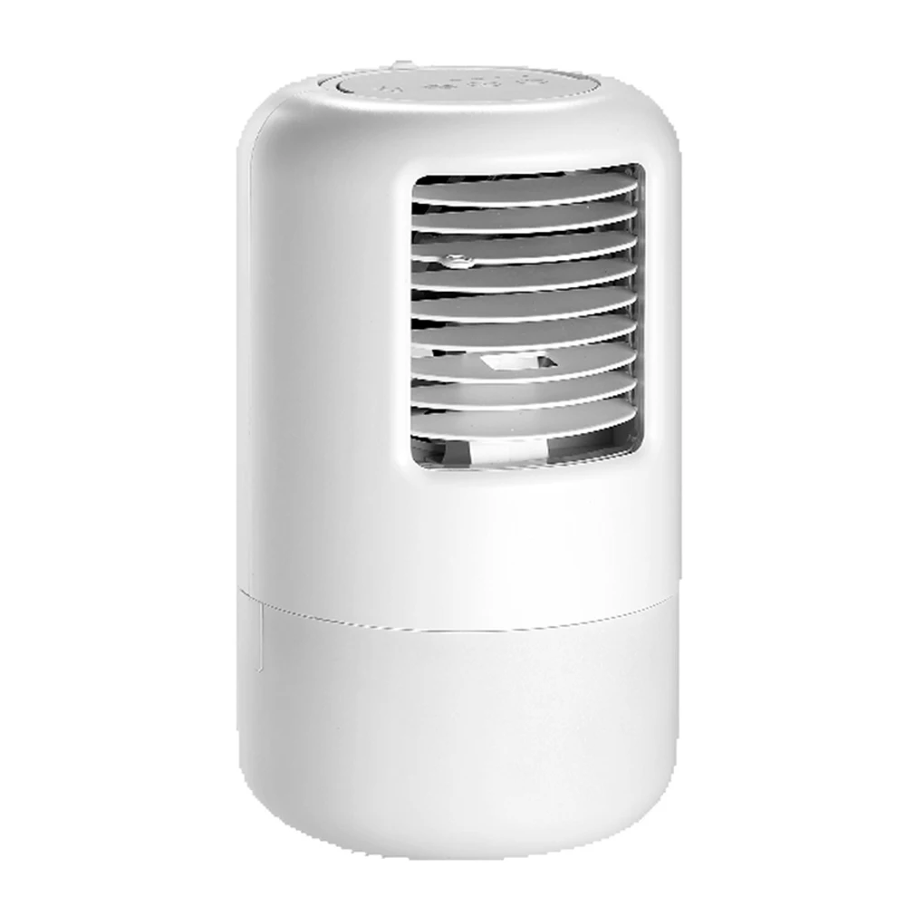 Przenośny klimatyzator Mini klimatyzacja Cooler kolorowe nastrojowe  oświetlenie wentylator wodny nawilżający do domowego biura - AliExpress