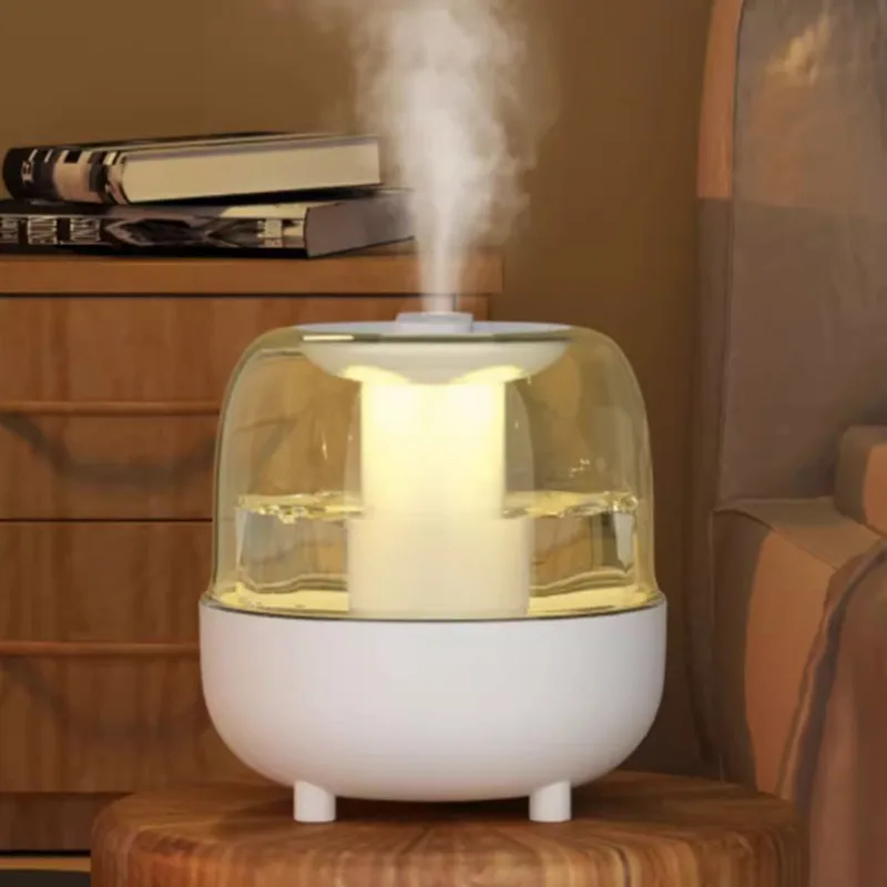 

4L Double Spray Rice Humidifier Household Quiet Bedroom Heavy Fog Office Desktop Aromatherapy Air Purification Small Office