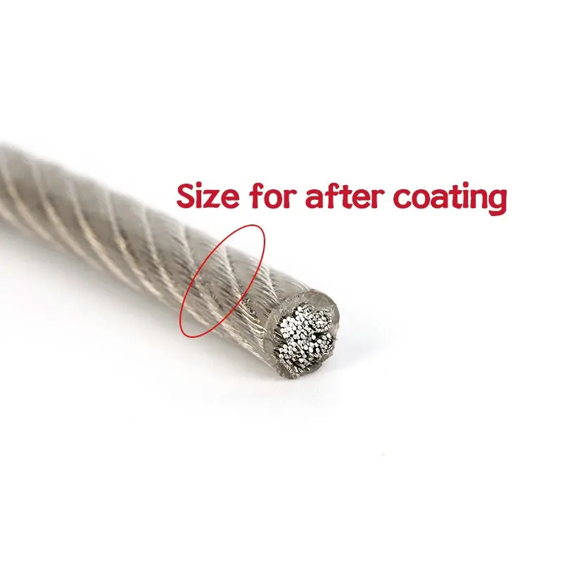 KALLSDY Vinyl Coated Wire Rope 1/16 Inch, 100FT 304 Stainless - View #12