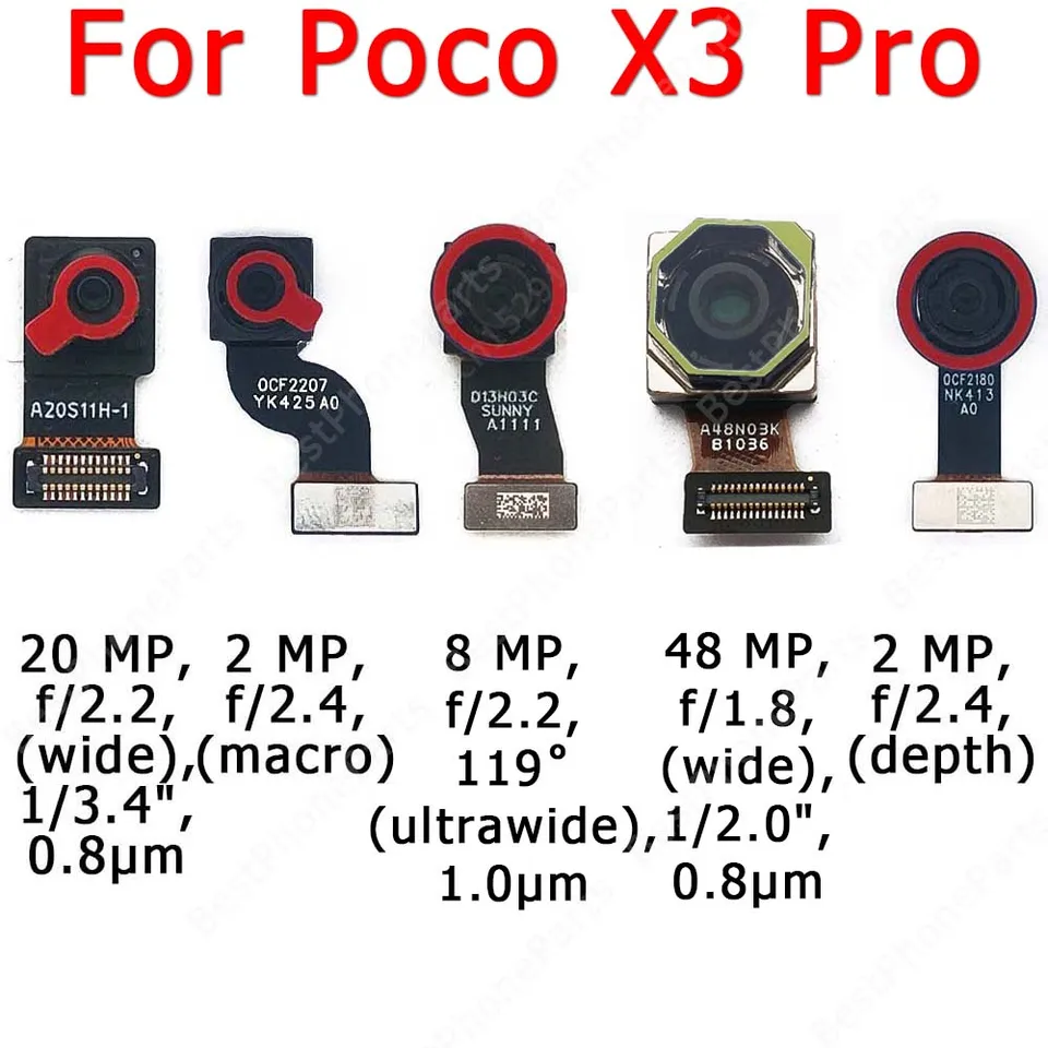 Rear Front Camera For Xiaomi Mi Poco X3 NFC Pro Backside Facing