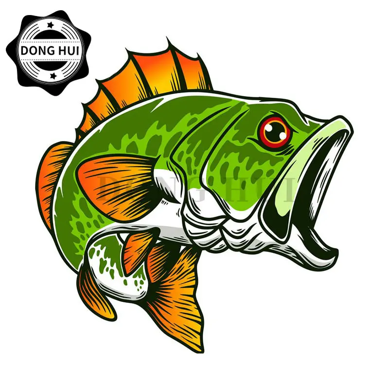 Fishing Fish Stickers Fishing Box Sticker PVC Decorative Decal Waterproof  Motorcycle Off Road Vehicle Helmet Laptop