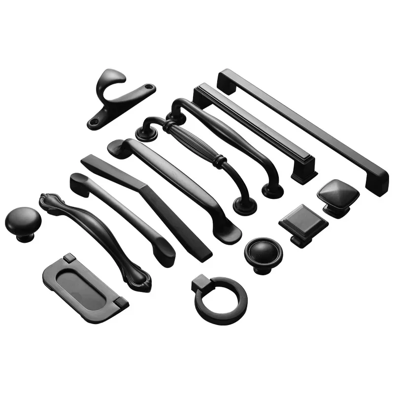 Zinc Alloy Cabinet Handles American style Kitchen Cupboard Door Pulls Drawer Knobs Fashion Furniture Handle Hardware furniture handles kitchen door handles