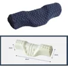 Neck Pillow Cervical Pillow Cylindrical Memory Foam Stiff Neck Pain Relief Sleeping Travel Bolster Pillow for Bed Back Sleepers 3