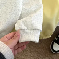 Costume à capuche pour enfants, tenue de sport pour garçons et filles, haut à manches longues, pantalon de survêtement, 2 pièces, mode automne, ensembles amples, vêtements décontractés, 2025 4