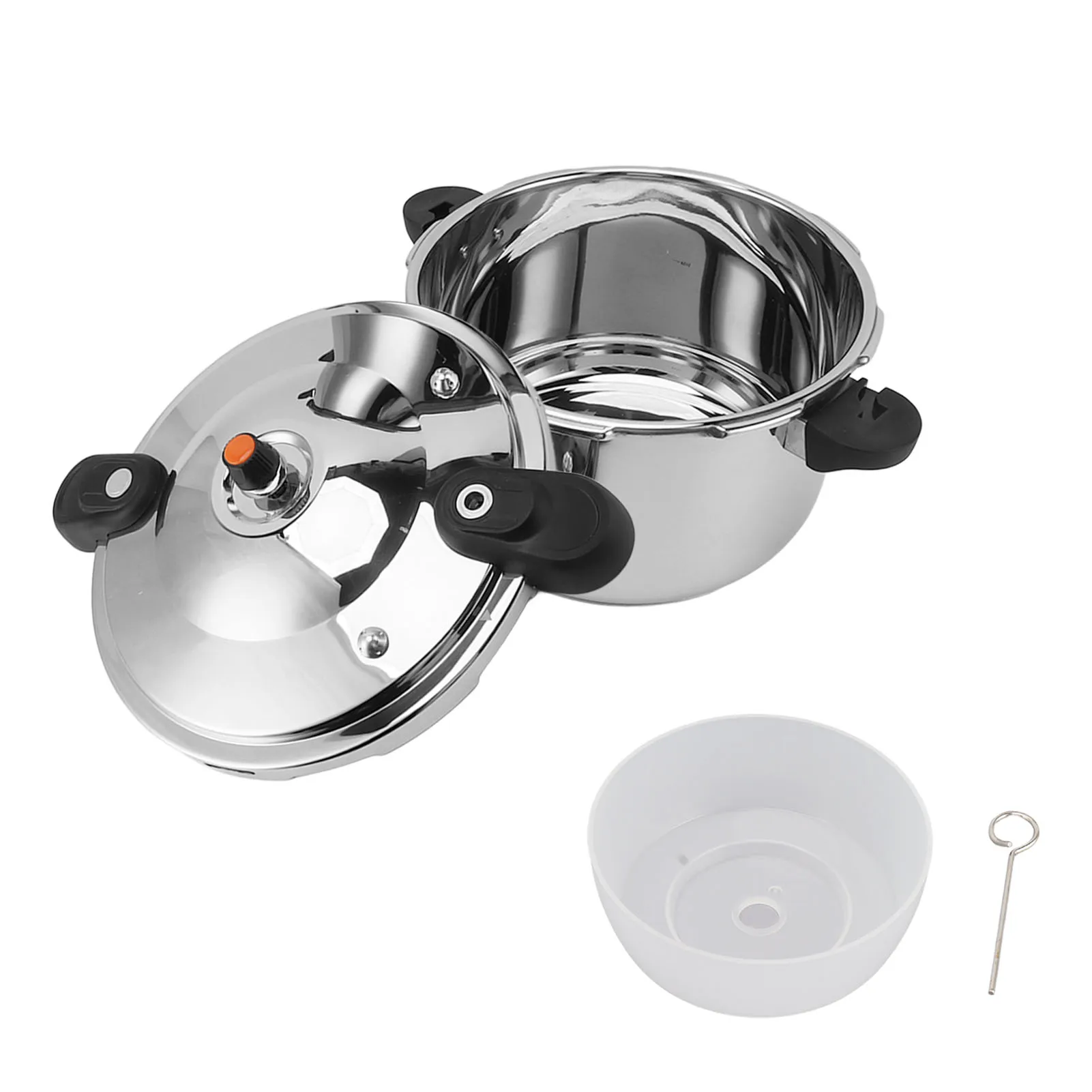 Pressure Cooker Stainless Steel Multifunctional Pressure Pot Multiple Safety Handle for Fast Cooking