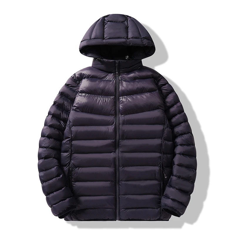 New Winter Puffer Jacket Men's Casual Thick Windproof Detachable Hooded Parka Women's Snow Warm Down Cotton Padded Coat