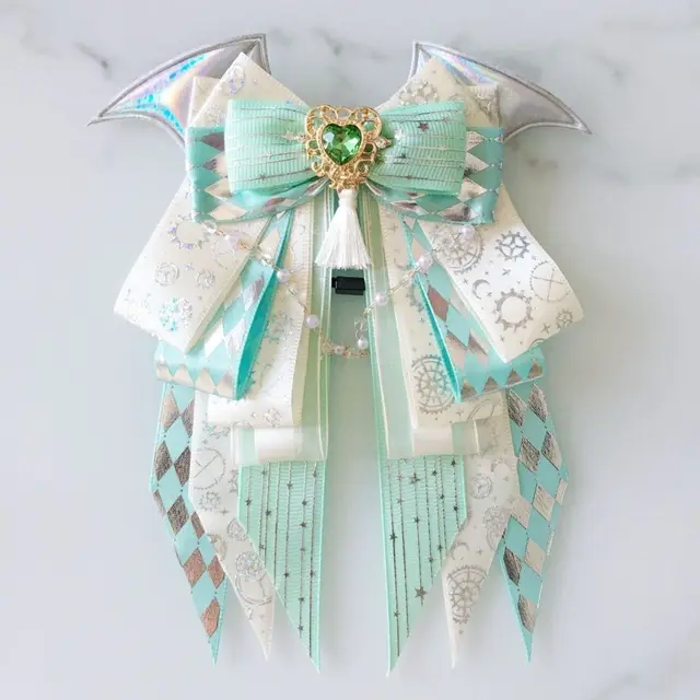 [LEUNUI] Ribbon Crystal Motive Top ★韓國 Gyenze HUM Liuli Crystal – Vajrasecrets