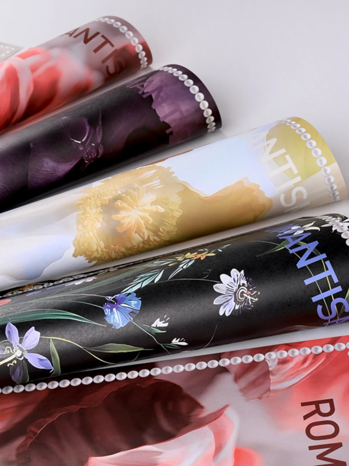 

10 шт День Святого Валентина цветочная упаковка художественная бумага с принтом розы упаковка крафт-бумаги цветочная и цветочная упаковка художественная бумага