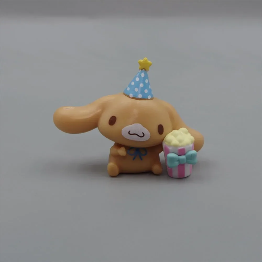 Sanrio Cinnamoroll 생일 케이크 장식 Sanrio Anime Figure Kawaii 장난감 생일 파티 어린이 소녀 소년 크리스마스 선물