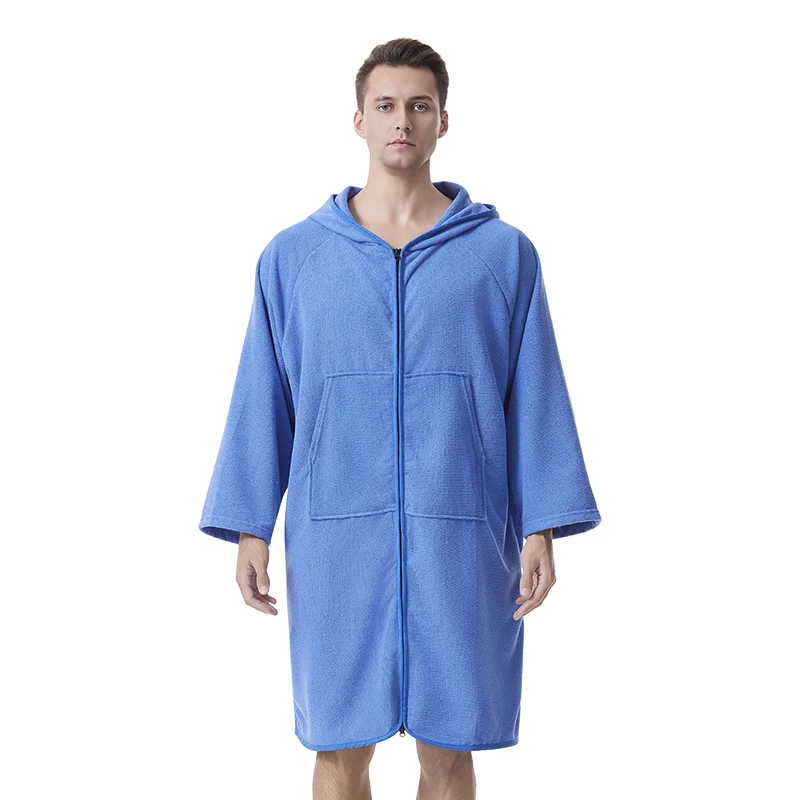 Accappatoio mutao con zip maniche lunghe asciugamano mare_voghion.com