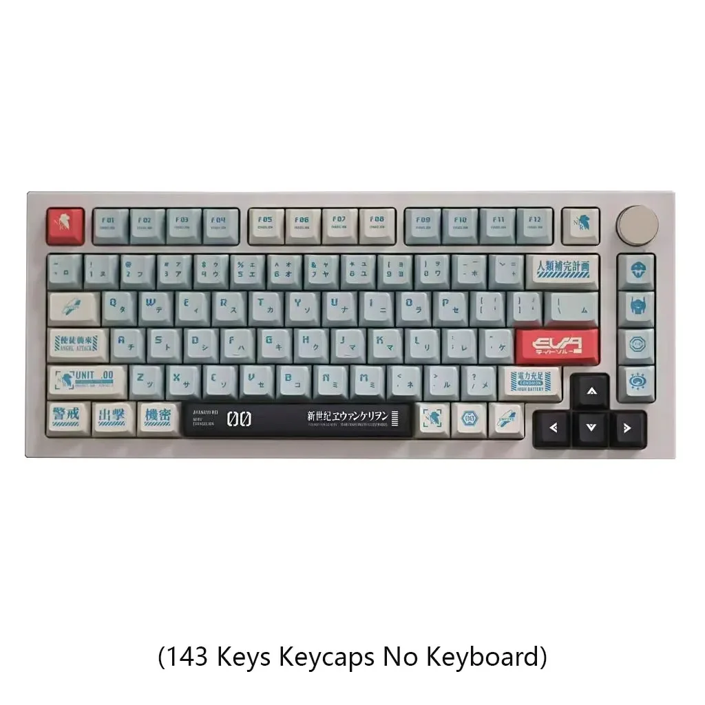 

Механическая клавиатура с 143 клавишами Zero-Machine, Оригинальная клавиатура PBT с термосублимационной печатью DIY для 61 87 98 104 клавиш