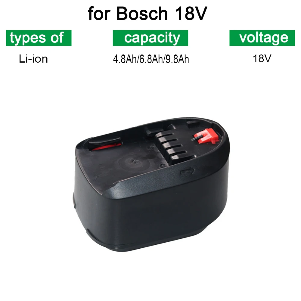 

18V 4.8/6.8/9.8 Ah lithium-ion battery suitable for Bosch PBA PSB PSR PST