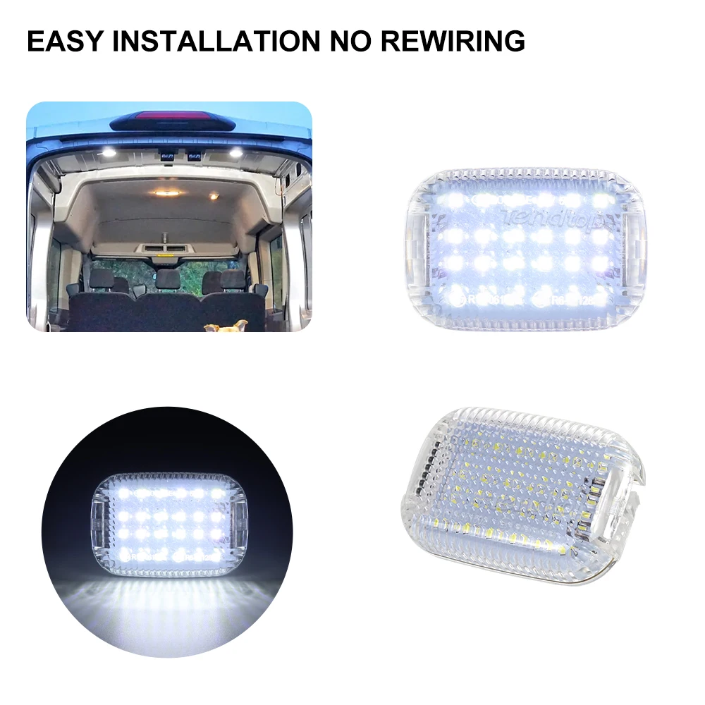 Led Cabina Interna Cortesia Carico Carico Spazio Spazio Cupola Luce Per Ford Transit 150/250/350/350 Hd Van Transit Connect 2014-2024