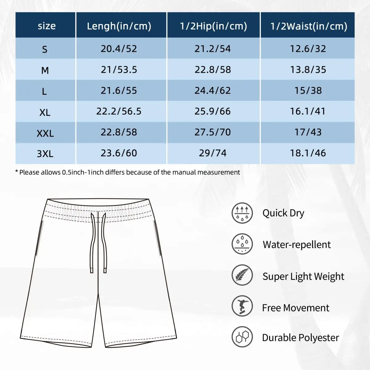 Men Board Shorts Classic Awful 90's Neon Cute Hawaii Swim Trunks Comfortable Running Surf Hot Sale Plus Size Beach Short Pants 6