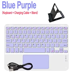 Universal Wireless Trackpad Portable Keyboard for Tablets & Smartphones (Blue purple)