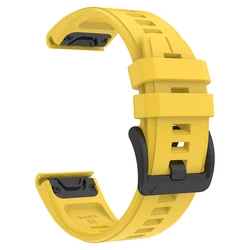 Premium Silicone QuickFit Strap - Versatile Sports Watchband - QuickFit 26mm (Style1 Yellow)