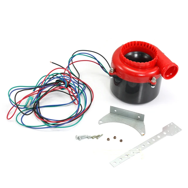 Universal Car Fake Dump Electronic Turbo Blow Off Hooter Valve Analog Sound BOV Electronic Relief Valve Red