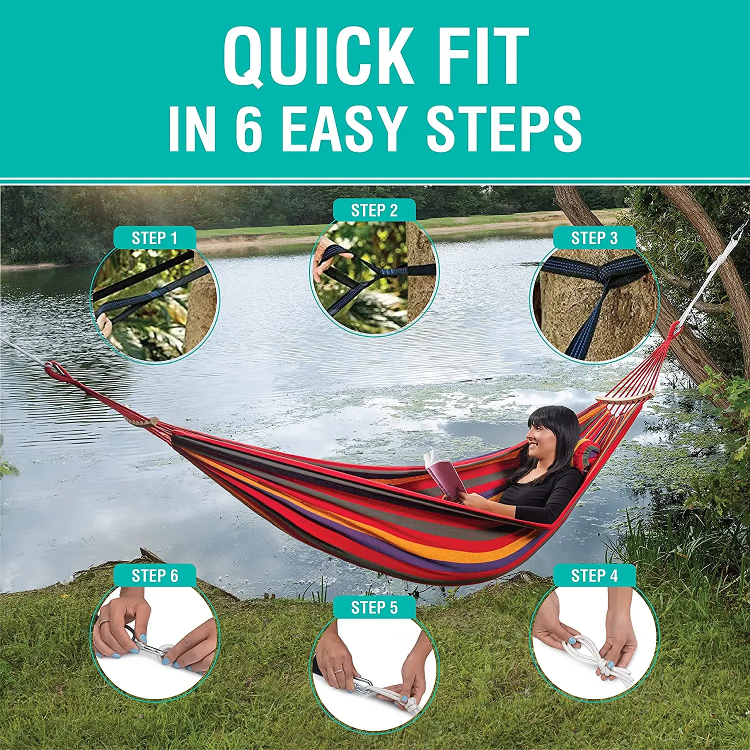 Outdoor Hammock Portable Garden Hammock Sports Home Travel Camping Swing Canvas Stripe Hang Bed Double Single People camping hammock