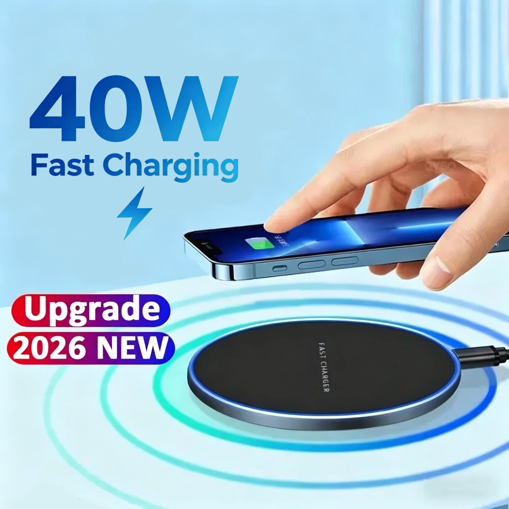 แท่นชาร์จไร้สายเร็ว 40W รองรับหลายรุ่น
