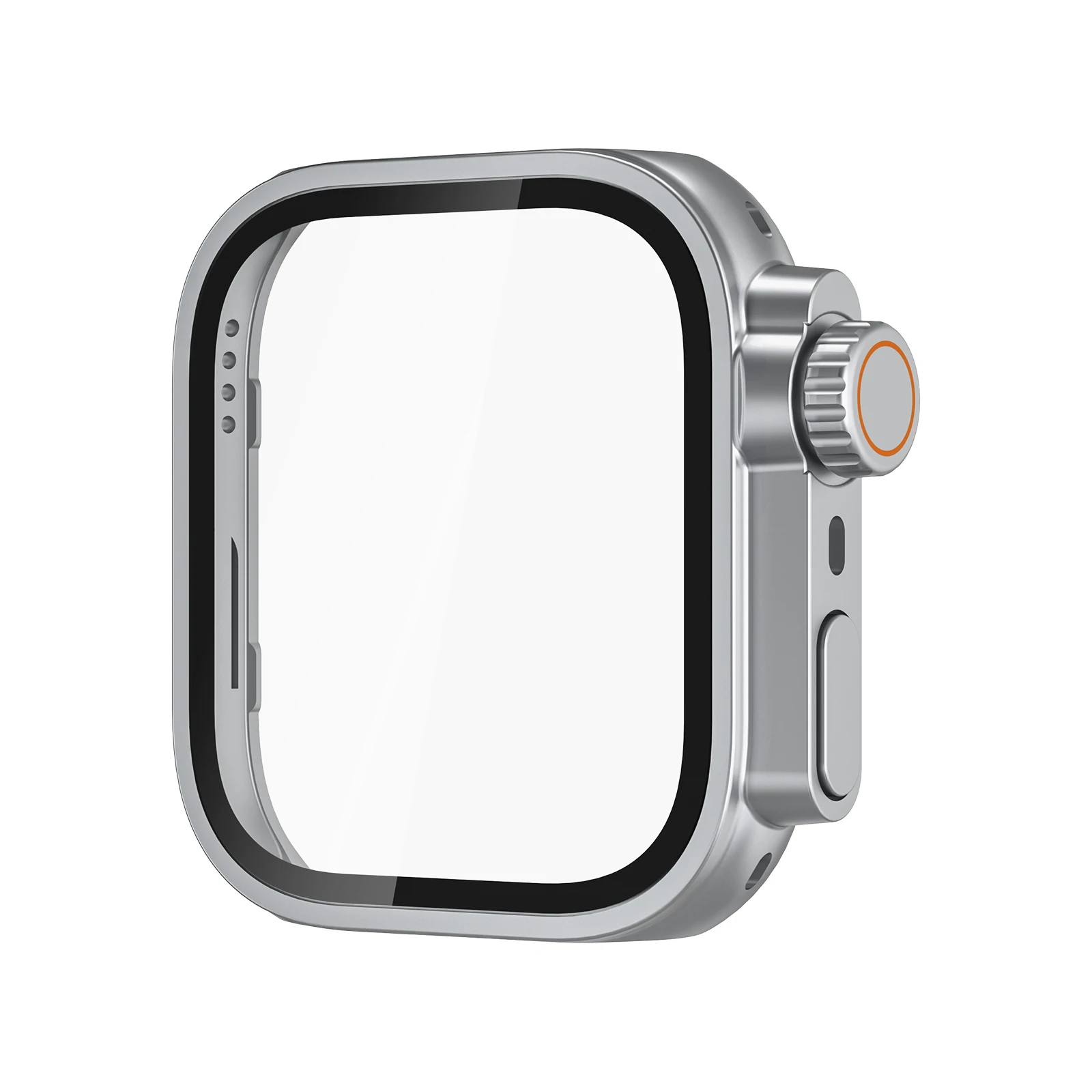 Huawei Watch Fit Hard Case with Tempered Glass Screen Protector - Appearance Upgrade to Premium Iwatch Ultra Look, 49MM Accessories