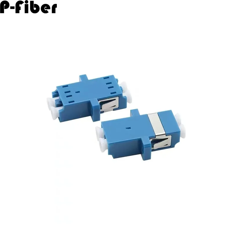 LC adapter 10pcs singlemode blue duplex optical fiber connector LC/UPC APC ftth fiber optic coupler P-FIBER high quality