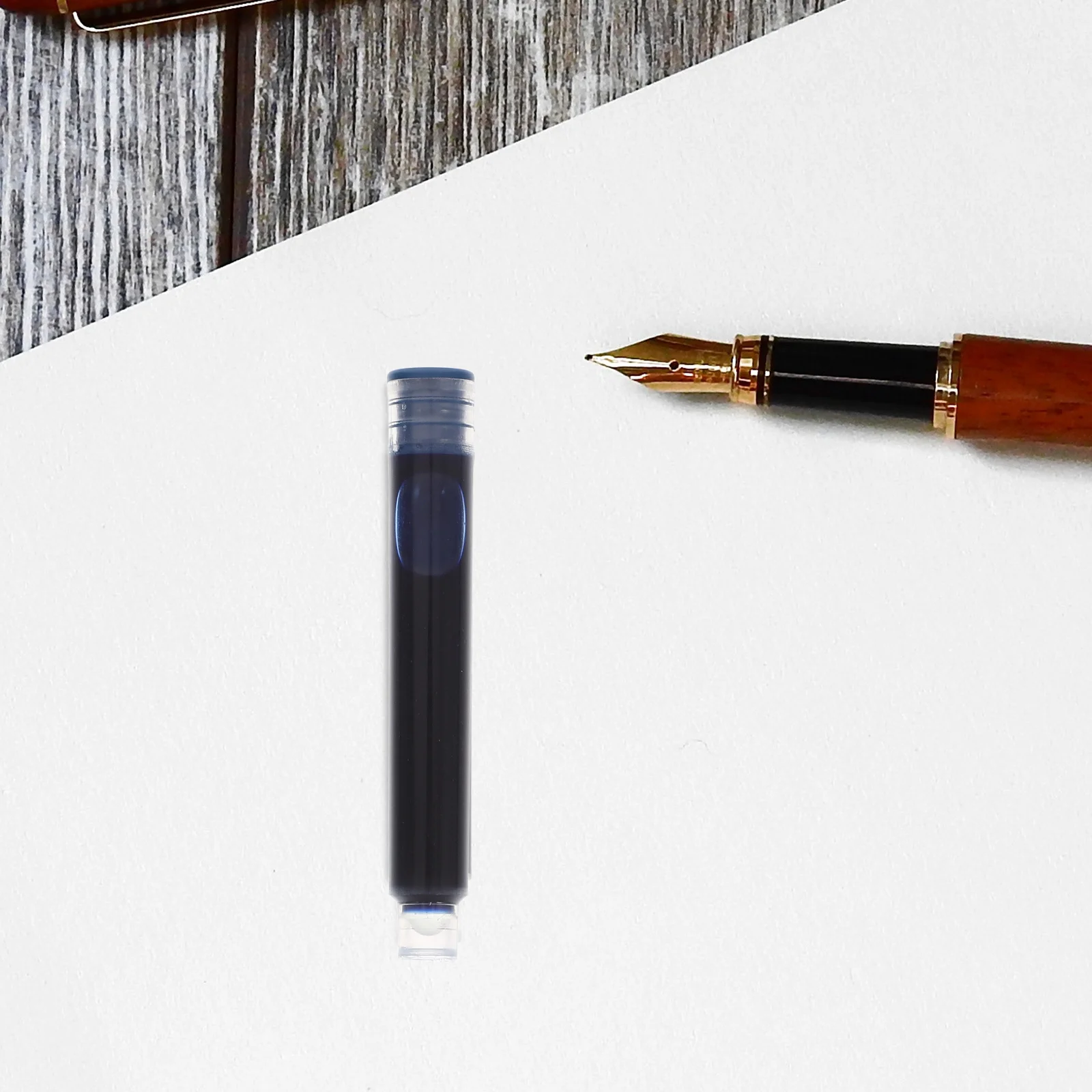 학생용 만년필 잉크 펜, 편리한 리필 플라스틱 교체 리필 피팅, 100 개