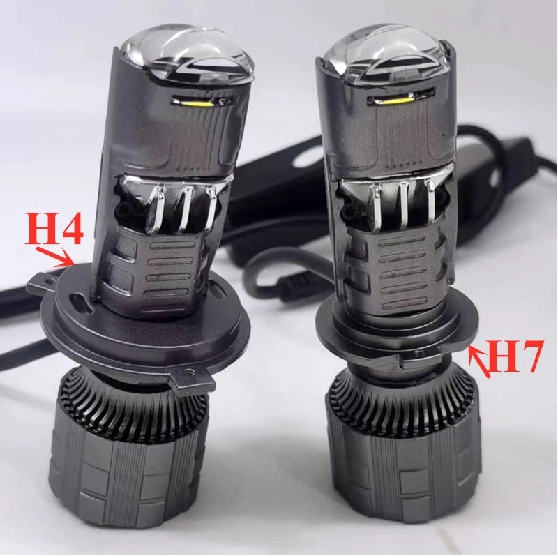Mini Lens LED H4 H7 Headlight Bulbs for Car/Motorcycle Projector