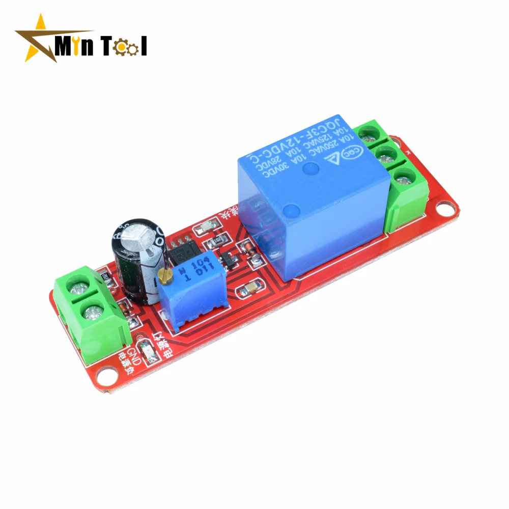 Timer Digitale Regolabile DC 5V/12V/24V - Modulo Rel&egrave; Per Accensione/Spegnimento Automatico