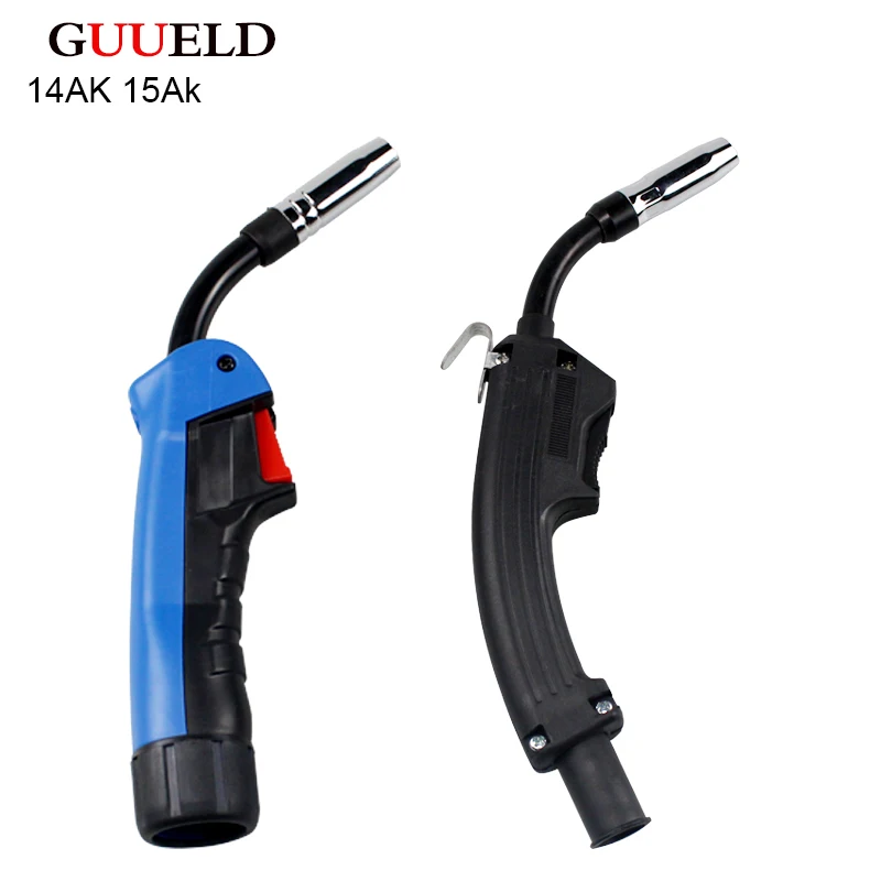 CO2 Mig Mag Welding Torch Air Cooled MB 15AK 14AK Swan Neck Contact Tip Holder Gas Nozzle Solenoid Valve 1PCS welding torch,gas torch