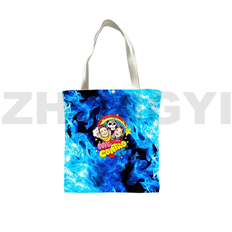 Vintage Canvas Me Contro Te Tote Bag Per Le Donne Anime Shopping Bag 3D Me Contro Te Borse Borse A Tracolla Giornaliere Borsa Da Supermercato