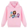 Gabbys Doll House Hoodie Children Spring Autumn New Kids Long Sleeve Coats Boys  Gabbys Cats Sweatshirt Girls Casual Clothes