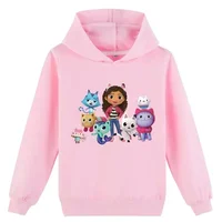 Gabbys Doll House Hoodie Children Spring Autumn New Kids Long Sleeve Coats Boys  Gabbys Cats Sweatshirt Girls Casual Clothes