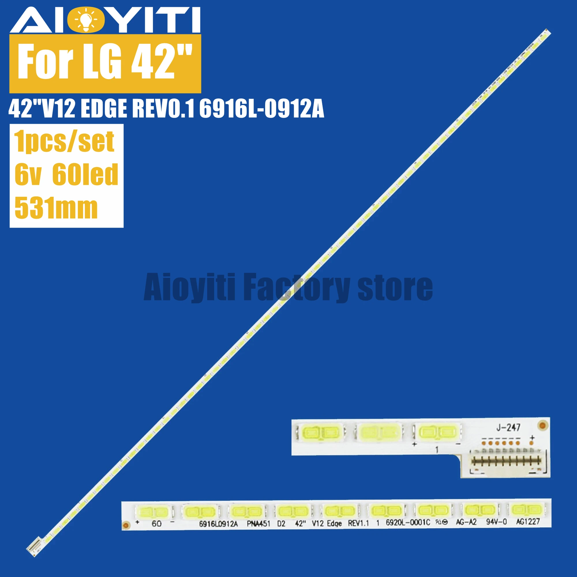 LED podsvícení svléknout se pro LG 6922L-0016A 42L575T 42LS5700 42LS570 42LS570T 42LS570S 42LM620T 42LM6200 42LM620S 42LM615S 42PFL4317K