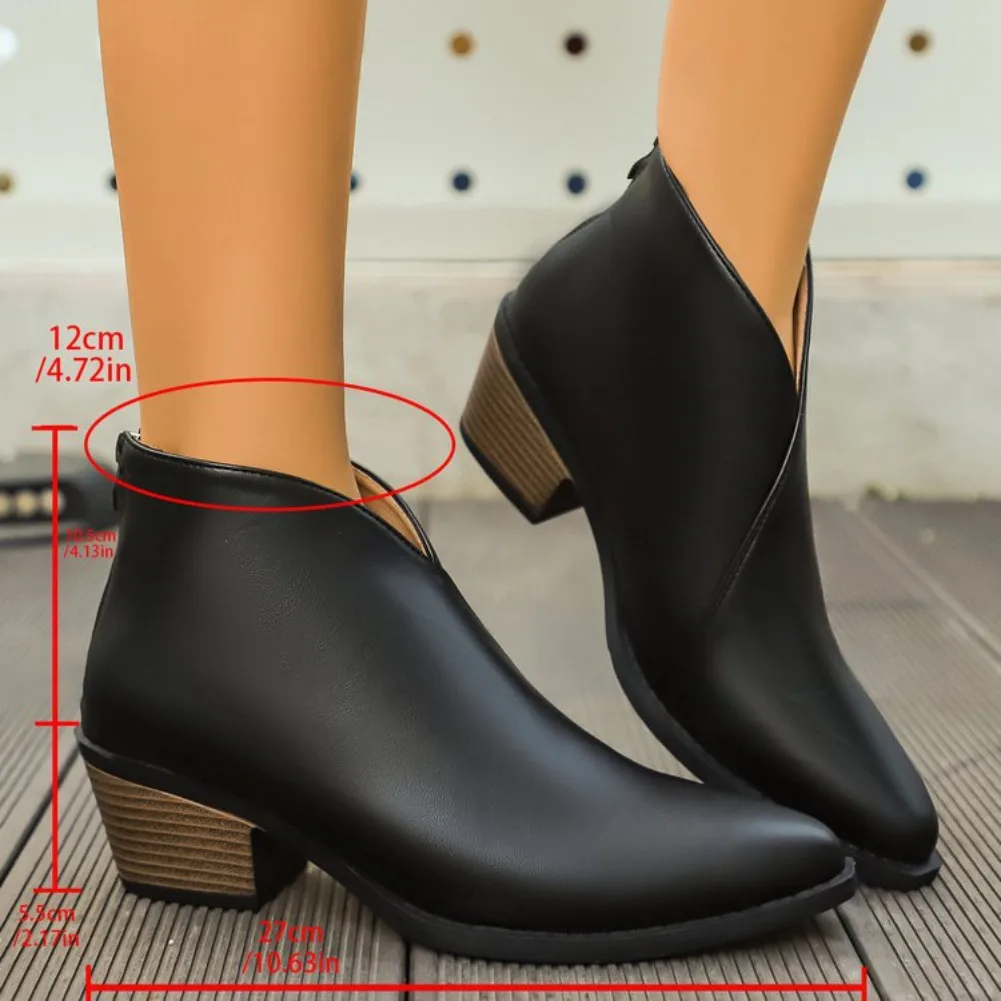 Shoes for Women Booties Autumn Suede Chelsea Boots Women Fashion Platform Boots Side Zipper Heeled Ankle Boots Botas De Mujer