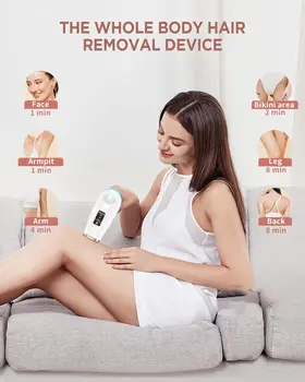 Hair Removal Safe Permanent Painless Epilator Face Body Arms Leg Whole Body Treament For Men Women Home Use 10