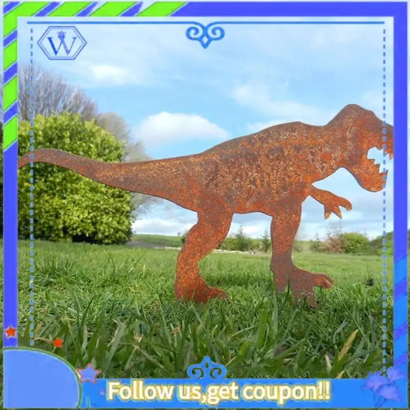 Easy To Use Metal Dinosaur Fence Post Topper,Dinosaurs