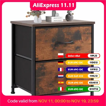 Fabric Drawer Nightstand 1