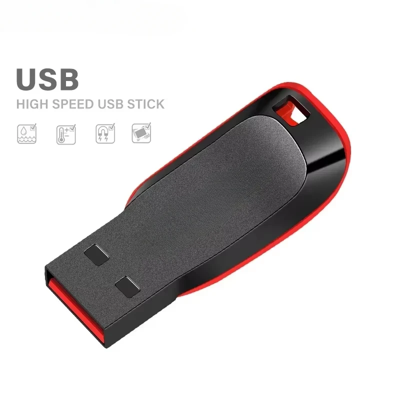 고속  USB 플래시 드라이브 128GB 블랙 펜 드라이브 + 보너스 키체인 64G..