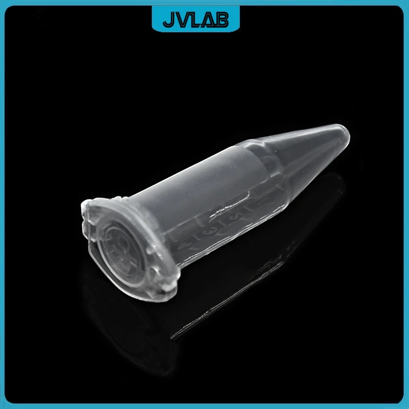 Microtubes Centrifuge Tube 5ml Laboratory Plastic EP Centrifugal Tube Conical Bottom Snap-cap Clear Diam.16.5mm H 60mm 50 Tubes