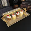 1 creative boat shaped fruit tray, creative metal lunar material snacks, chocolate, nut storage tray with lid. 1