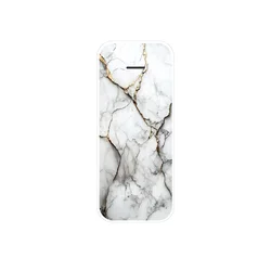 Luxury Marble Painted Clear Silicone Case - Soft Protective Cover for Nokia 215 4G (T0101)
